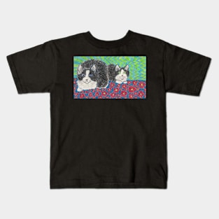 Tuxedo cats Kids T-Shirt